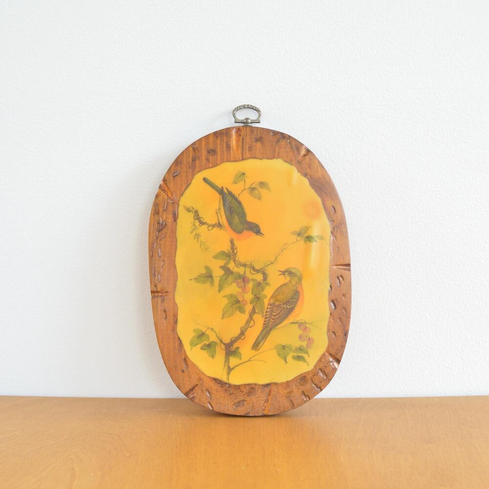 sweet little wooden bird wall piece